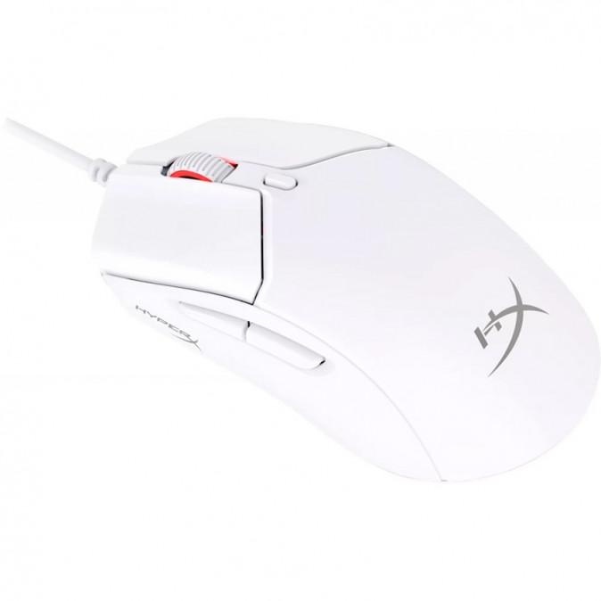 Mouse gaming wireless HyperX Pulsefire Haste 2 Mini, timp de raspuns8000 Hz @ 0,125 ms, rezolutie: 26000 DPI, iluminare RGB, durata de viata baterie pana la 100 ore, alb - Img 3