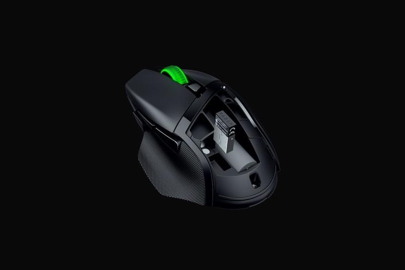 Mouse Razer Basilisk V3 X HyperSpeed, rezolutie 18000 DPI, iluminare RGB Chroma, senzor Razer™ 5G Advanced 18K DPI Optical Sensor, durata de viata baterie pana la 285 ore (hyperspeed), pana la 535 ore (bluetooth), negru - Img 5