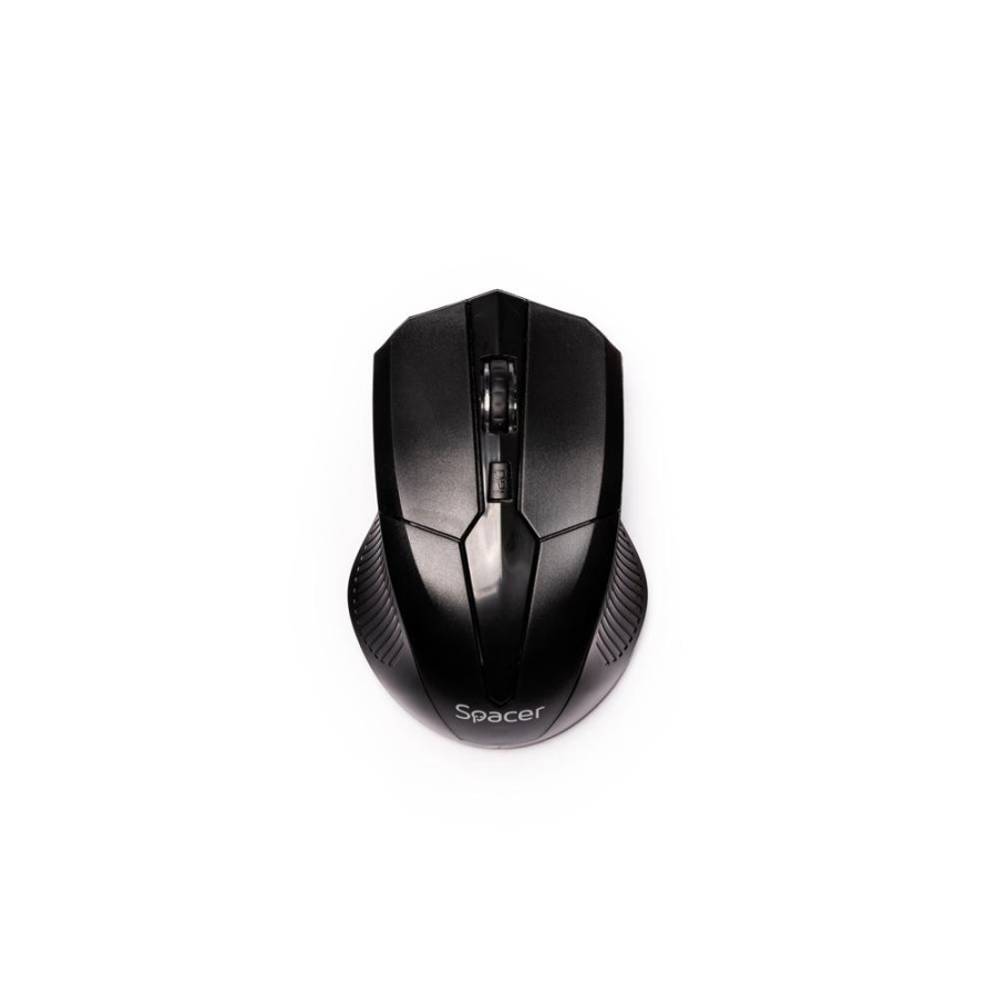 MOUSE Spacer, PC sau NB, fara fir, USB 2.4 GHz, optic, 1600 dpi, butoane/scroll 3/1, negru, SPMO-W02 - Img 2