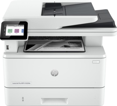 Multifunctional laser mono HP Laserjet 4102FDN , dimensiune A4 (Printare, Copiere, Scanare, Fax), Duplex, viteza 40ppm, rezolutie max 1200 x 1200dpi, procesor 1200Mhz, memorie 512MB RAM, alimentare hartie 350 coli, + 50 coli DADF, limbaj de printare HP - Img 5