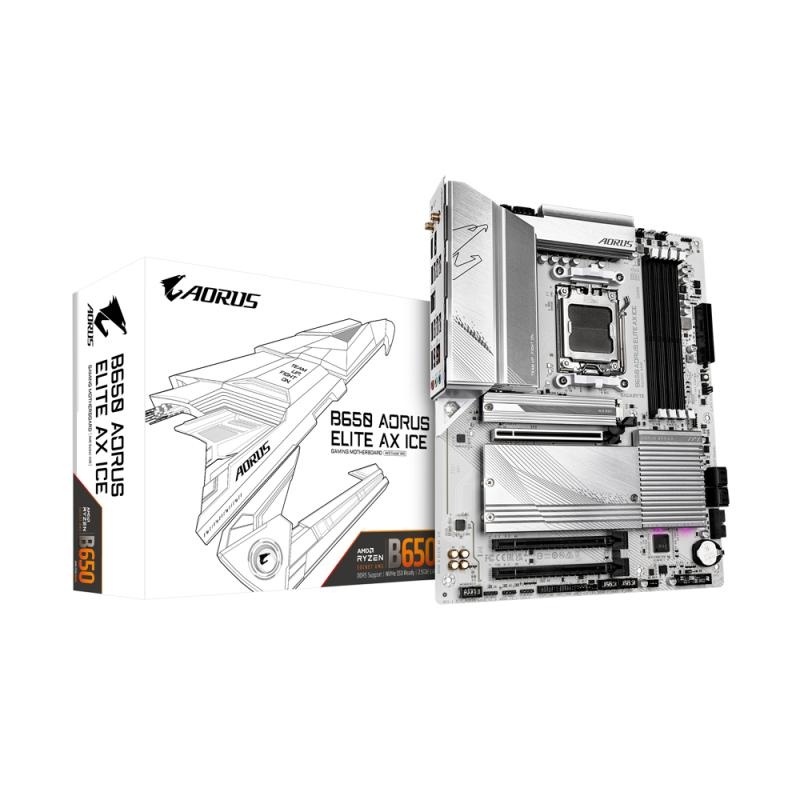 Placa de baza Gigabyte B650 AORUS ELITE AX ICE AM5 4x DDR5, 3x PCIE x16, 3x M.2, 1x DP 1x HDMI, 4x SATA 6GB/s, ATX - Img 5
