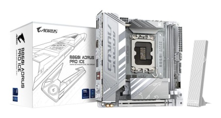 Placa de Baza GIGABYTE B860I AORUS PRO ICE LGA1851, 2x DDR5, 1x Intel Thunderbolt 1x DP 1x HDMI, 1x PCIE 5.0 x16, 2x M.2, 2x SATA 6GB/s, mini- ITX - Img 10