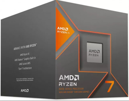 Procesor AMD RYZEN 7 8700G up to 5.1GHz, 8 cores 16 threads, L2 Cache 8MB L3 Cache 16MB