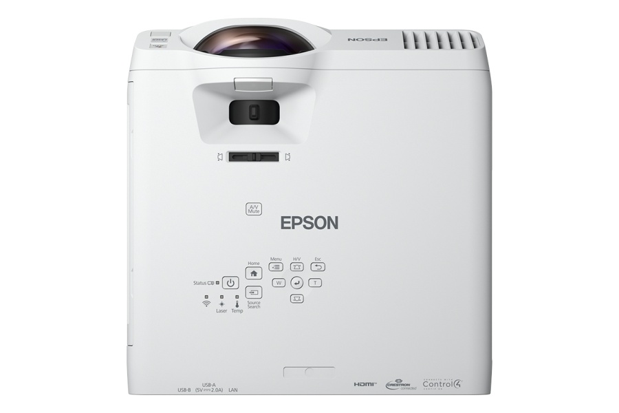 Proiector Epson EB-L210SF, Tehnologie 3LCD, Full HD, Luminozitate: 4000 Lumeni, Rezolutie: 1080p, Aspect Ratio: 16:9, Contrast: 2.500.000 : 1, sursa lumina: Laser, Viata sursa lumina: 20.000h, 30.000k in mod ECO, Refresh Rate: 192 Hz - 240 Hz, Dimensiune - Img 2