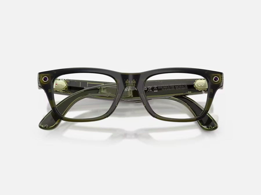 Ray-Ban Meta Blayzer Optics Gen 2 AI Glasses Shiny Transparent Dark Olive/Demo - Img 5