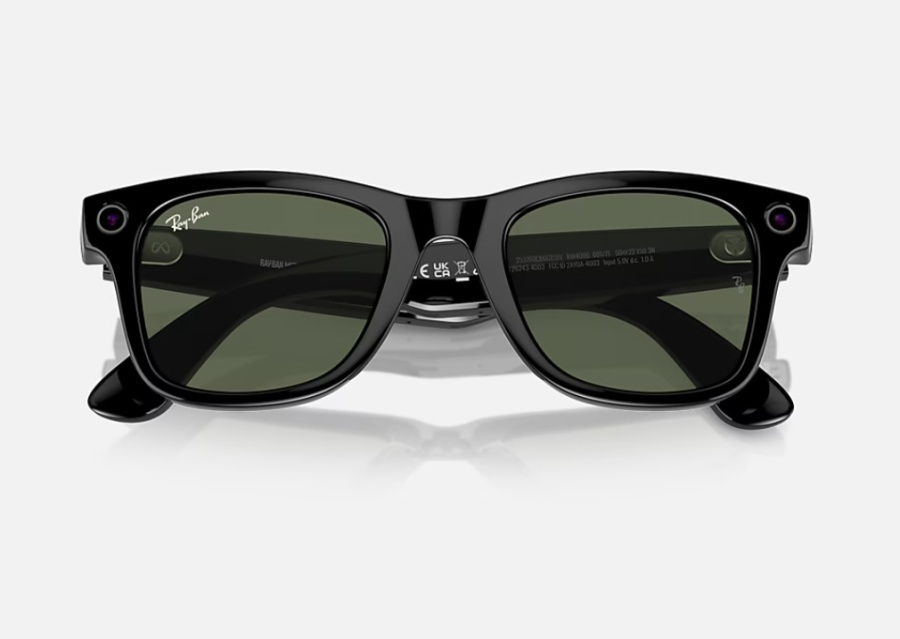 Ray-Ban Meta Wayfarer AI Glasses Shiny Black/G-15 Green - Img 5