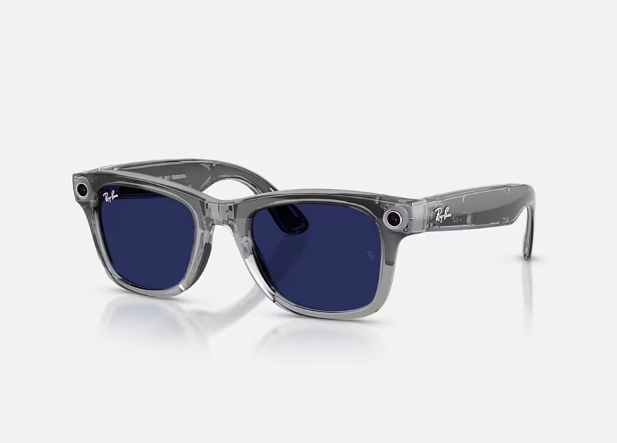Ray-Ban Meta Wayfarer Gen 2 High Bridge FIT Transparent Grey Clear/Sapphire Transitions 50 - Img 6