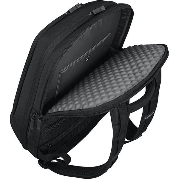 Rucsac laptop gaming Lenovo Armored II 18", Negru, Rezistent la apa, 2 x bretele de umar reglabile, Buzunare aditionale pentru accesorii, Tip inchidere: Fermoar, Material: Poliester, Poliuretan, Material interior: Poliester, Greutate: 1.443kg - Img 6