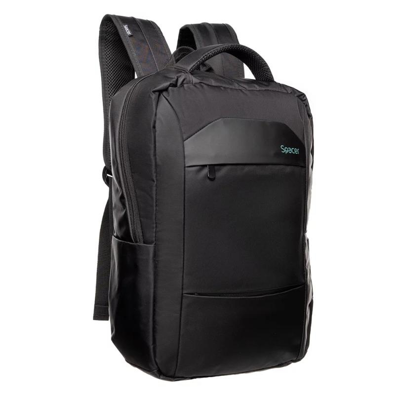RUCSAC LAPTOP SPACER SPB-DANDY 15.6", 1 compartiment, 2x buzunar frontal, 2x buzunar lateral, waterproof, poliester, negru - Img 5