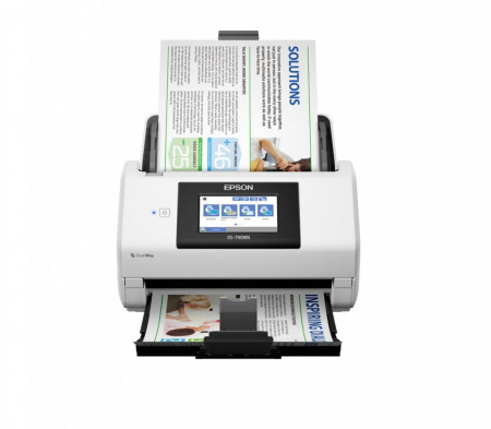 Scanner Epson DS-790WN, dimensiune A4, tip sheetfed, viteza scanare: 45ppm alb-negru si color, rezolutie optica 600x600dpi, ADF Single Pass 50 pagini, duplex, senzor CCD, Scan to Email, Scan to Email, Scan to FTP, Scan to Microsoft SharePoint®, Scan to