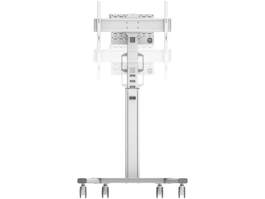 Stand podea mobil Neomounts 37"-75", VESA 100x100~600x400, 70kg, fix, inaltime reglabila, alb - Img 8