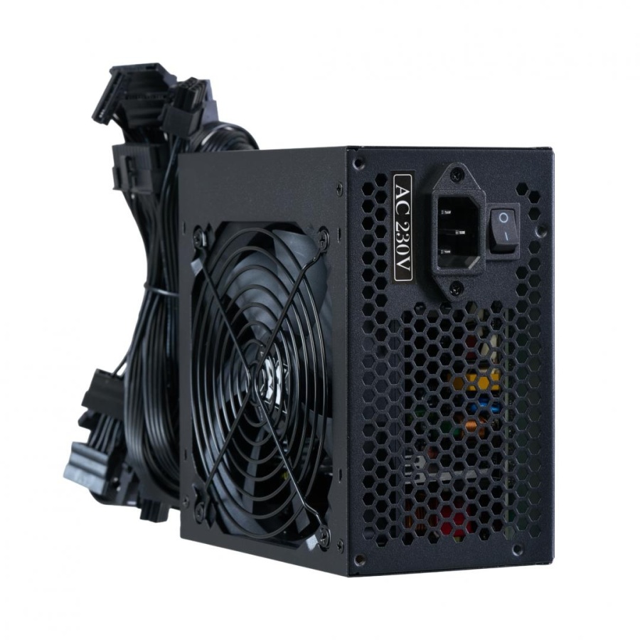 Sursa Serioux Energy 650W, 80+ BRONZE, Ventilator 12cm, ATX, material metal, cabluri: 20+4-pin, 1x4+4-pin, 2x6+2-pin, negru - Img 6