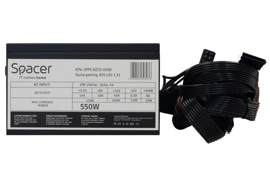 Sursa Spacer ATX BZCO-550 80+ Bronze - Img 2