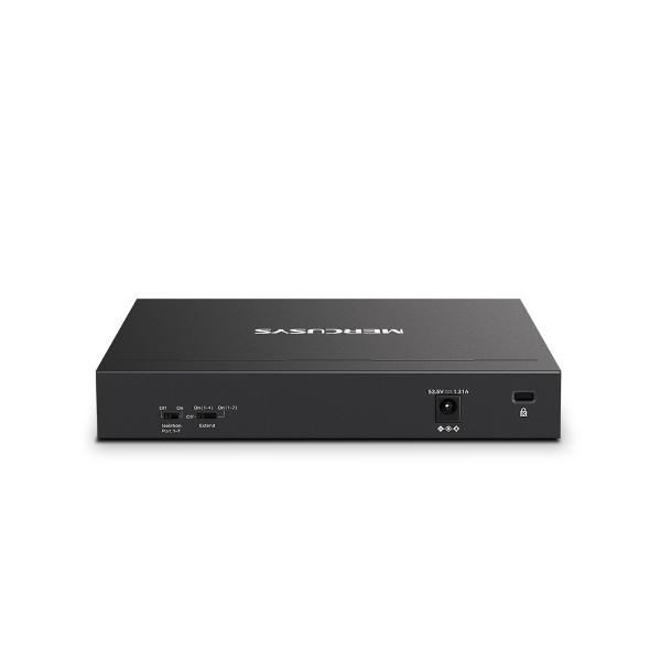Switch Mercusys Desktop 8 porturi Gigabit, MS108GP, 7 porturi POE (1-7) , buget POE: 65 W, Standarde si protocoale: IEEE 802.3x Flow Control, Dimensiuni: 171*98*27 mm. - Img 3