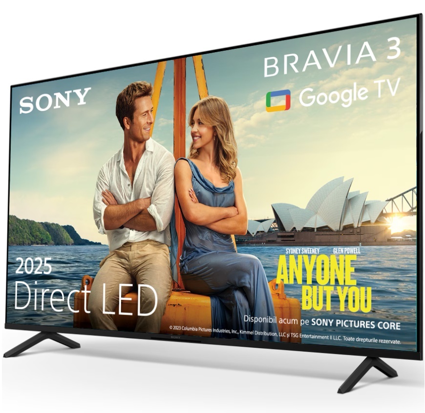 Televizor Sony BRAVIA 3 LED 50S35, 126 cm, Smart Google TV, 4K Ultra HD, Clasa E - Img 2
