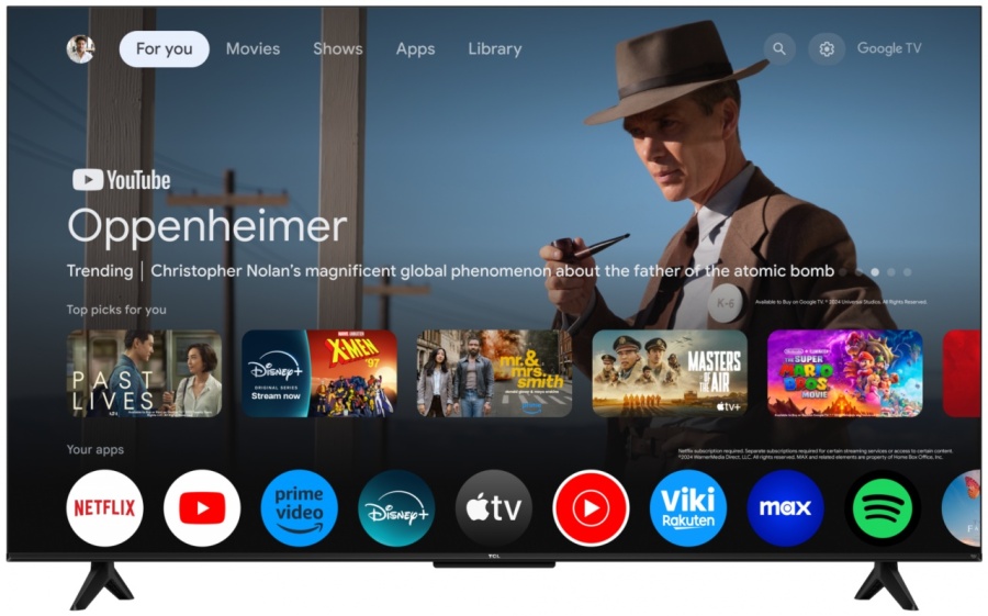 Televizor TCL QLED 50T69C, 126 cm, Smart Google TV, 4K Ultra HD, (Model 2025) - Img 3