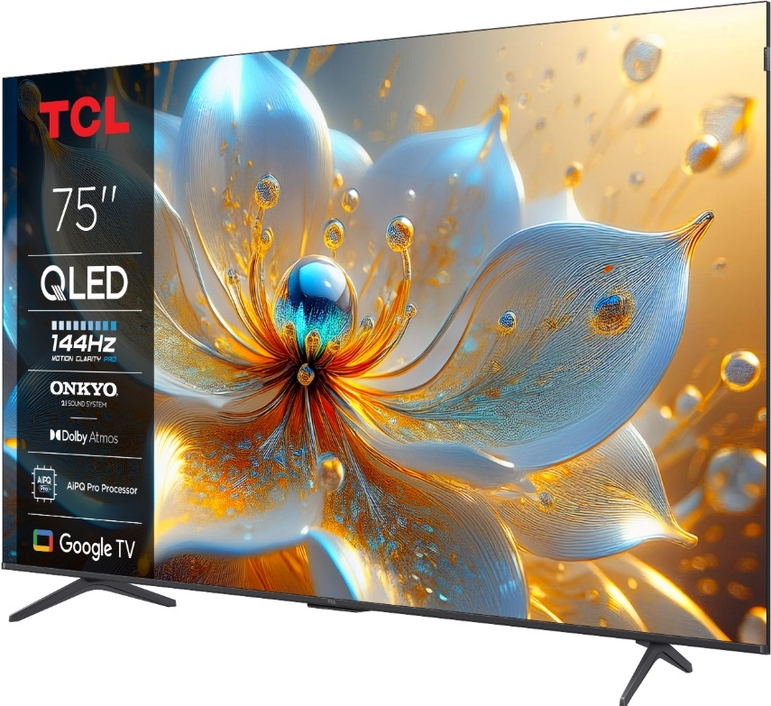 Televizor TCL QLED 75T8C, 189 cm, Smart Google TV, 4K Ultra HD, (Model 2025) - Img 3