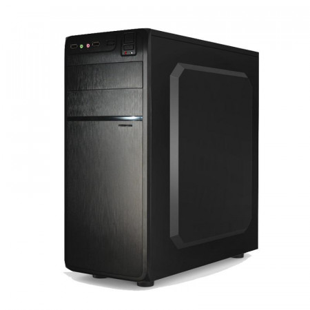Carcasa Delux Mid Tower DW600,sursa 500W, Middle Tower, ATX, 2 x USB 3.0, audio, 2x5.25 ,8 cm black fan 2.80kg, neagra