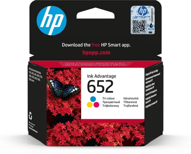 Cartus cerneala HP , F6V24AE, 200 pagini, Deskjet 2135 AIO,NR.652 - Img 2