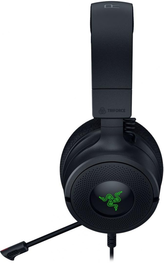 Casti gaming Razer Kraken V4 X, frecventa raspuns 20 Hz – 28 kHz, impendanta 32 Ω, driver customized Dynamic 40 mm Drivers, sensibilitate 96 dBSPL/mW at 1 kHz by HATS, frecventa microfon 100 Hz – 10 kHz, sensibilitate microfon -42 ± 3 dBV/Pa, 1 kHz, - Img 3