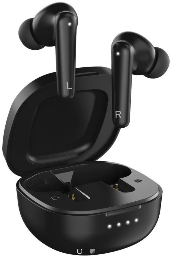 Casti Genius HS-M910BT True Wireless, intraauriculare, microfon, Bluetooth 5.0, USB C, negru - Img 2