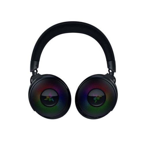 Casti Razer Kraken V4 Pro, wireless, bluetooth, cu fir, frecventa raspuns 20 Hz – 28 kHz, conectivitate wireless: 2.4 GHz Wireless prin OLED Control Hub sau Bluetooth 5.3, cu fir USB-A sau 3.5mm, microfon retractabil Razer™ HyperClear Super Wideband - Img 3