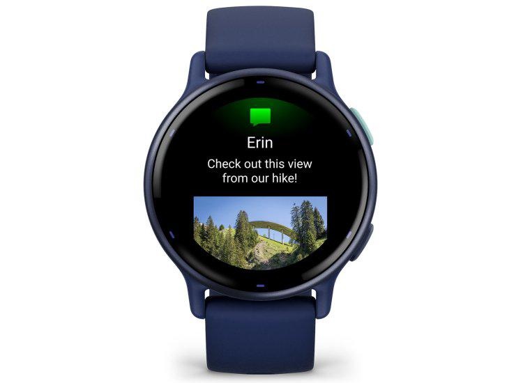Ceas smartwatch Garmin vívoactive 5 Blue/Blue Metal - Img 2