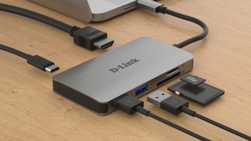 D-Link DUB-M610 6-in-1 USB-C Hub with HDMI, SD/microSD card reader and powerdelivery, DUB-M610,1* USB-C connector with USB cable 11.5 cm, 1* HDMI Port, 2* USB Type-APort (USB 3.0), 1* SD card slot, 1* microSD card slot, 1* USB-C powerdelivery. - Img 6