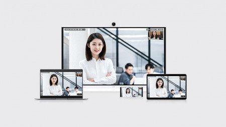 Display interactiv (tabla interactiva) Huawei IdeaHub S2 (IHS2-85SA), 86", UHD, 350nit, D-LED, Harmony OS, CPU A73*8, RAM 8GB, stocare 64GB. Co-authoring, WeLink, Huawei Cloud Meeting, Bulletin Board, HiBoard, Web apps; Camera video 1800 linii,