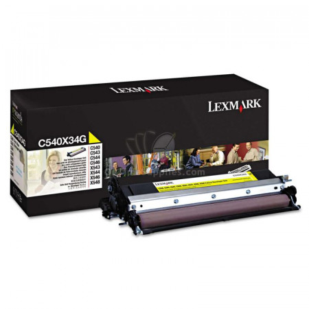 Drum Lexmark C540X34G, yellow, 30 k, C540n , C543dn , C544dn , C544dtn , C544dw , C544n , C546dtn , X543dn , X544dn , X544dtn , X544dw , X544n , X546dtn , X548de , X548de Statoil , X548dte , XS544dn , XS548de
