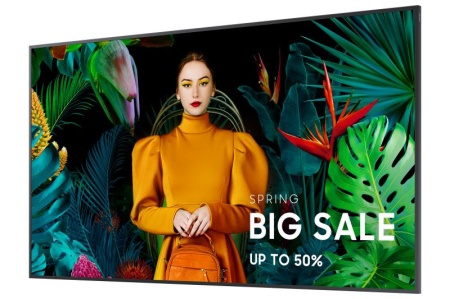 Ecran profesional LFD Monitor Signage Samsung QB55C, 55&quot;, UHD, 16/7, 350nit, panel VA, 8ms, contrast static 4000:1, mătuire Glare, Tizen 7.0, MagicINFO S10, CPU A72*4, stocare 8GB. Symmetric design, center IR, temperature sensor, Workspace - Img 5