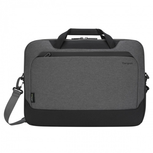 Geanta laptop slim Targus Cypress, EcoSmart, pentru laptopuri de 15.6" sau mai mici, material ECO 300, dimensiuni: 42 x 4.5 x 35 cm, dimensiune compartiment laptop: 38.7 x 26.5 x 2.5 cm, greutate 0.76 kg, gri - Img 3