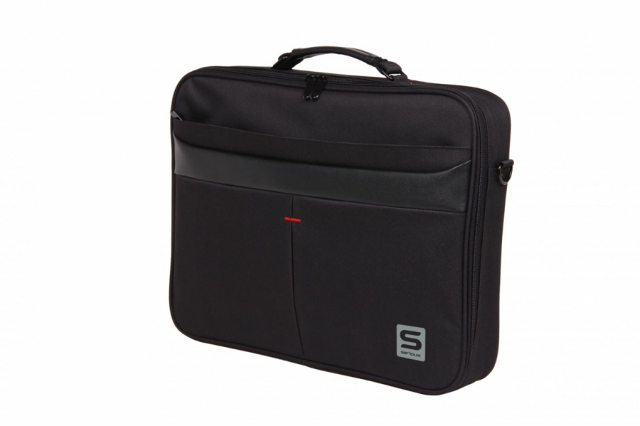 Geanta notebook Serioux, SRX-8444, dimensiuni 40 x 30 x 6 cm, compartiment laptop: max 15.6", bretea spate pentru prindere troller, curea de umar ajustabila, material poliester - Img 3