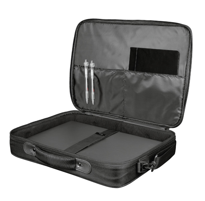 Geanta Trust Atlanta Recycled laptop bag 17.3" General Type of bag carry bag Number of compartments 2 Max. laptop size 17 " Max. weight 20 kg Height of main product (in mm) 340 mm Width of main product (in mm) 440 mm Depth of main product (in mm) 60 mm - Img 3