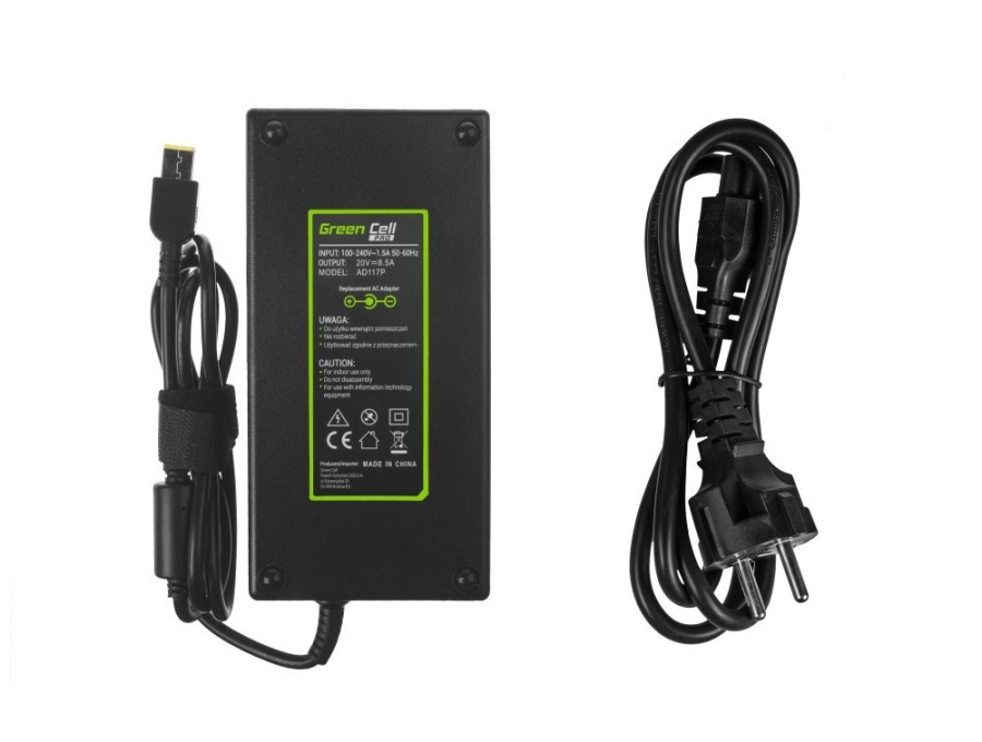 Incarcator compatibil Green Cell pentru laptop Lenovo IdeaPad Gaming 3-15ACH6 3-16APH8, Legion 5-15ARH05 5-17IMH05 S7-16IAH7 Y720-IKB, ThinkPad P15 P17 T15p T15g T440p W540 W541, ThinkPad X1 Extreme G3 G4 G5, model Lenovo FRU 01FR043 ADL170NDC3A, 170W - Img 3