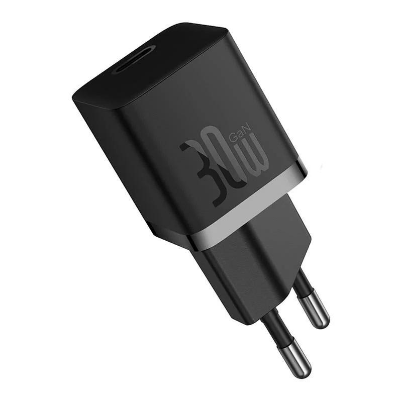 Incarcator retea Baseus, GaN5 Fast Charger 30W, 1 x USB Type-C 5V/3A, negru - Img 3