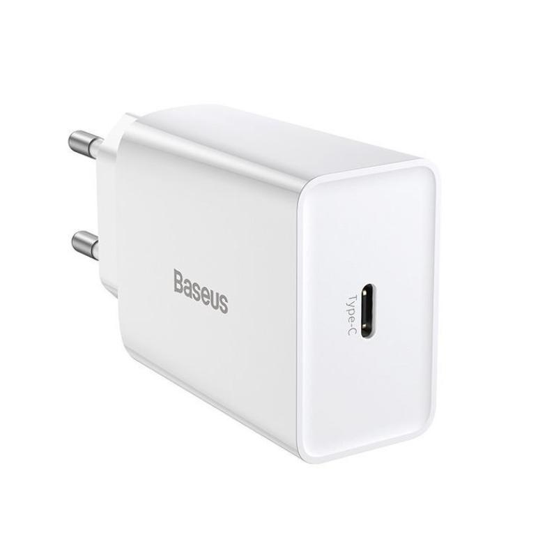 Incarcator retea Baseus Speed Mini, Quick Charge 20W, 1 x USB Type-C 5V/3.0A, alb - Img 3