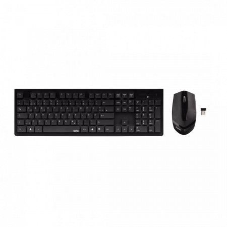 Kit Hama tastatura & mouse, wireless 2.4 GHz, negru