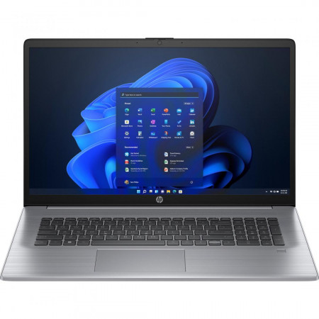 Laptop HP ProBook 470 G10 cu procesor Intel Core i5-1335U 10-Core (1.3GHz, up to 4.6GHz, 12MB), 17.3 inch FHD, DSC MX550-2GB GDDR6, 16GB DDR4, SSD, 512GB PCle NVMe + 1TB 5400RPM, Windows 11 Pro 64bit, Asteroid Silver