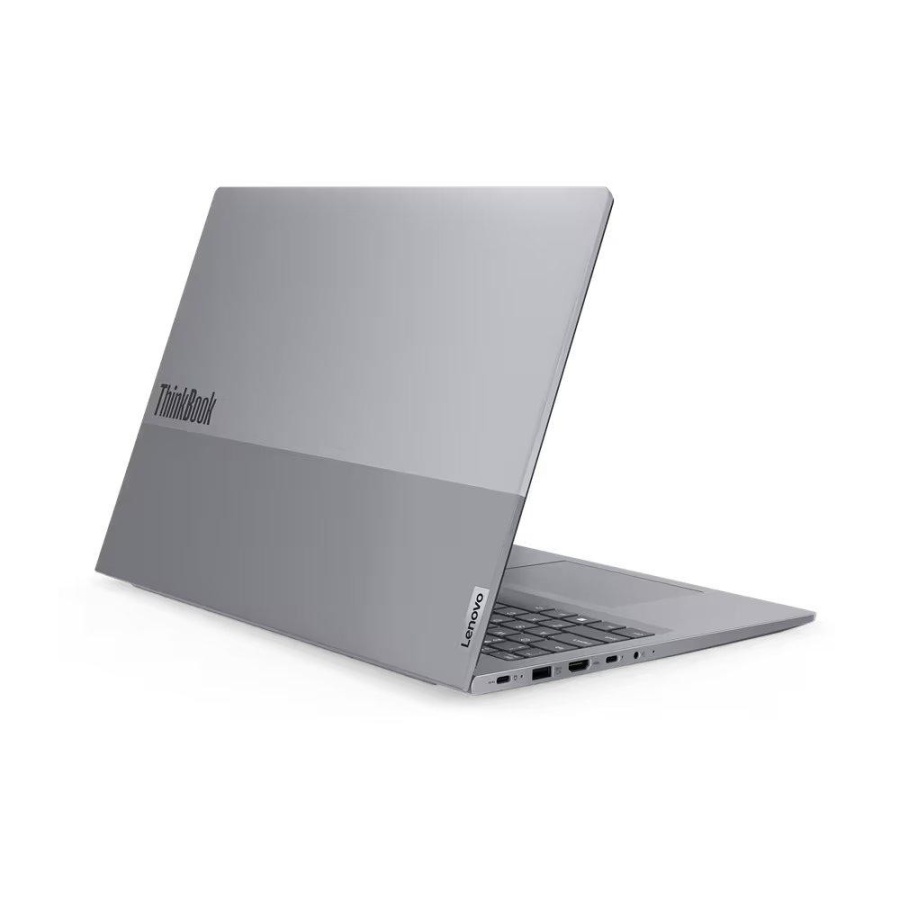 Laptop Lenovo ThinkBook 16 G6 IRL 16" WUXGA (1920x1200) IPS 300nits Anti- glare, 45% NTSCIntel Core i3-1315U, 6C (2P + 4E) / 8T, P-core 1.2 / 4.5GHz, E-core 0.9 / 3.3GHz, 10MBVideo Integrated Intel UHD GraphicsRAM 1x 8GB SO-DIMM DDR5-5200SSD512GB SSD M.2 - Img 4