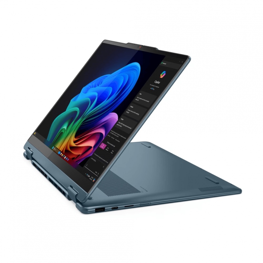 Laptop Lenovo Yoga 7 2-in-1 14AKP10, 14" WUXGA (1920x1200) OLED 600nits (peak) / 400nits (typical) Glossy / Anti-fingerprint, 100% DCI-P3, 60Hz, Dolby Vision®, TÜV Low Blue Light, DisplayHDR™ True Black 500, Glass, Touch, AMD Ryzen™ AI 5 340 (6C / 12T, - Img 5
