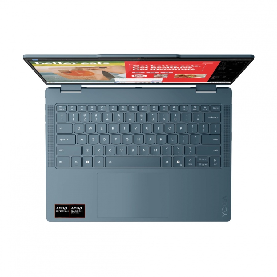 Laptop Lenovo Yoga 7 2-in-1 14AKP10, 14" WUXGA (1920x1200) OLED 600nits (peak) / 400nits (typical) Glossy / Anti-fingerprint, 100% DCI-P3, 60Hz, Dolby Vision®, TÜV Low Blue Light, DisplayHDR™ True Black 500, Glass, Touch, AMD Ryzen™ AI 5 340 (6C / 12T, - Img 15