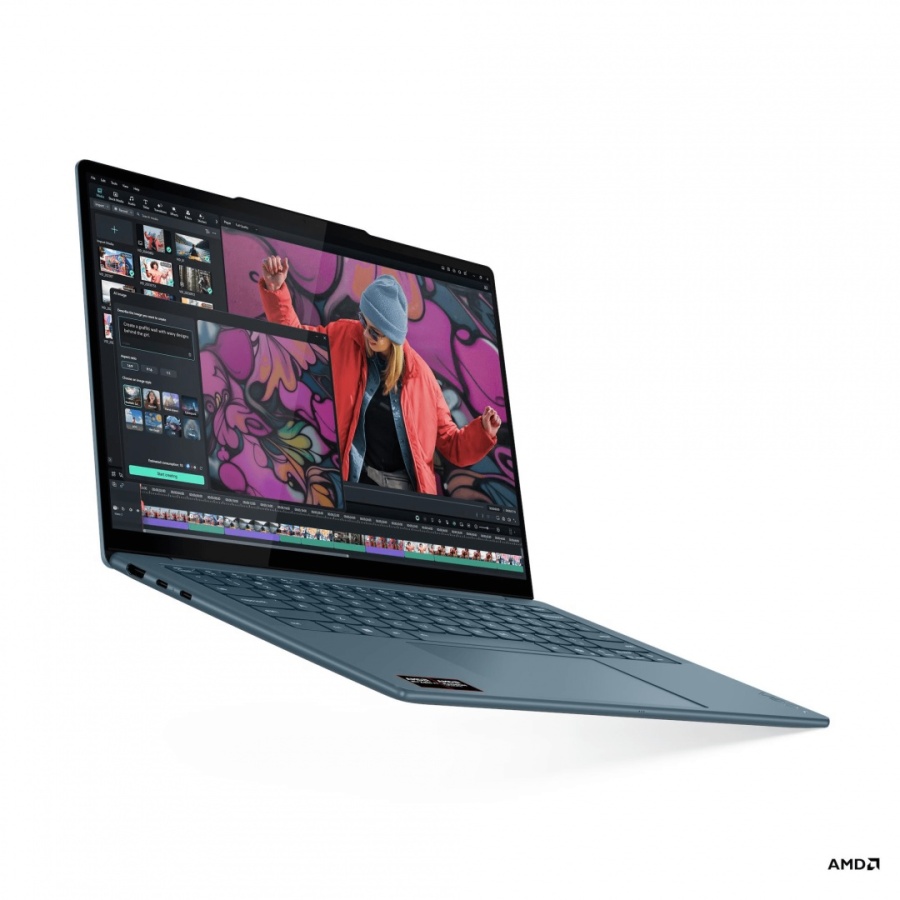 Laptop Lenovo Yoga Slim 7 14AKP10, 14" 2.8K WQXGA+ (2880x1800) OLED 1100nits (peak) / 500nits (typical) Glossy, 100% DCI-P3, 120Hz, Eyesafe®, Dolby Vision®, DisplayHDR™ True Black 1000, X-Rite®, PureSight Pro, AMD Ryzen™ AI 7 350 (8C / 16T, 2.0 / 5.0GHz, - Img 3