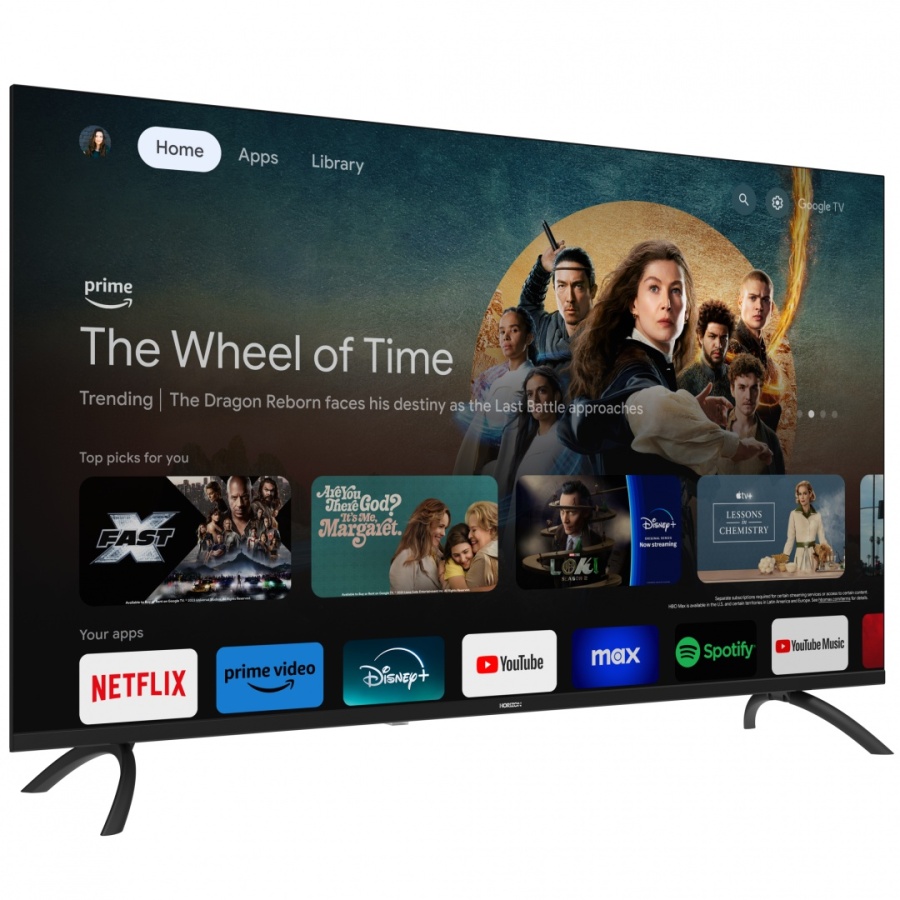 LED TV HORIZON 40HL7590F/D, 40" D-LED, FHD (1080p), CME 200Hz, DVB- S2/T2/C, Contrast 3000:1, 300 cd/m2, Google TV, Google Cast + Google Assistant + BT5.0, 1x LAN (RJ45), 1x CI+, 3x HDMI (v1.4), 2x USB (v2.0), 1x Optic, VESA 200 x 200 mm, M6, Double - Img 2