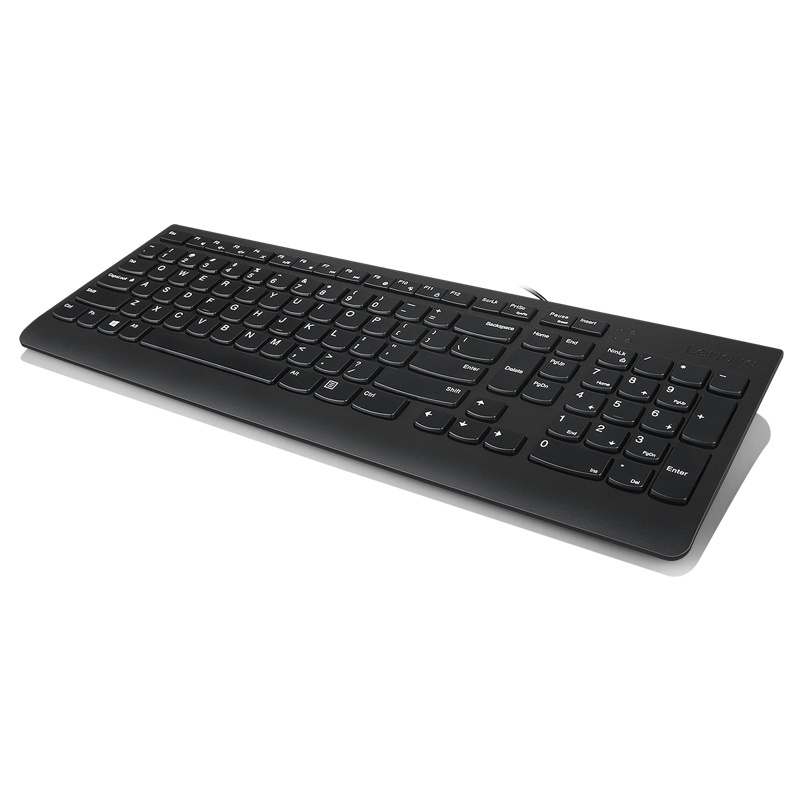 Lenovo 300 USB Combo Keyboard &amp; Mouse, Senzor mouse: Optic, Rezolutie (dpi): 1600 dpi, Tipul conexiunii: USB, Lungime/Tip cablu: 1.80m, Culoare: Negru, Dimensiune: Mouse - 34 mm (1,33 inchi), tastatură - 20 mm x Mouse - 63 mm (2,44 inchi), tastatură - - Img 6