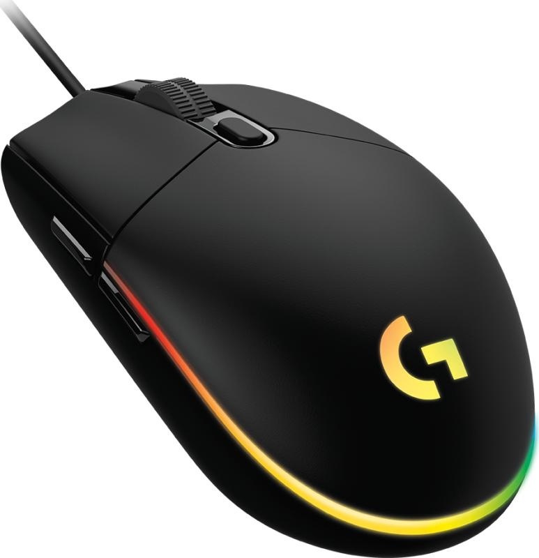 Logitech mouse cu fir G102 RGB, 6 butoane, 8000 dpi, senzor optic, USB, negru - Img 7