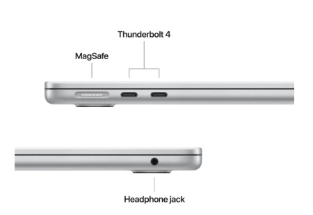 MacBook Air 13.6&quot; Retina/Apple M4 (CPU 10-core, GPU 10-core, Neural Engine 16-core)/16GB/512GB - silver - INT KB (2025) 35W USB‑C - Img 3