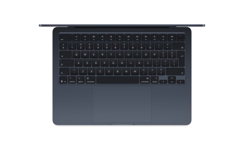 MacBook Air 15.3" Retina/Apple M4 (CPU 10-core, GPU 10-core, Neural Engine16-core)/16GB/256GB - Midnight - US English (2025) (Cto fr omMW1L3RO/A) - Img 5