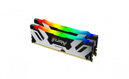 Memorie RAM Kingston, DIMM, DDR5, 64GB, 6000MHz, CL32, 1.35V, Fury Renegade, RGB, Kit of 2