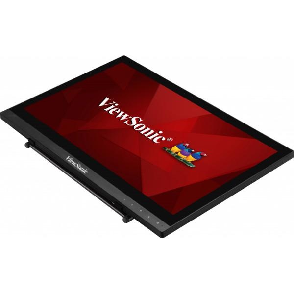 Monitor Consumer ViewSonic TD1630-3, 15.6", 1366 x 768 pixeli, Touchscreen, Black, 3 ani Garantie - Img 2